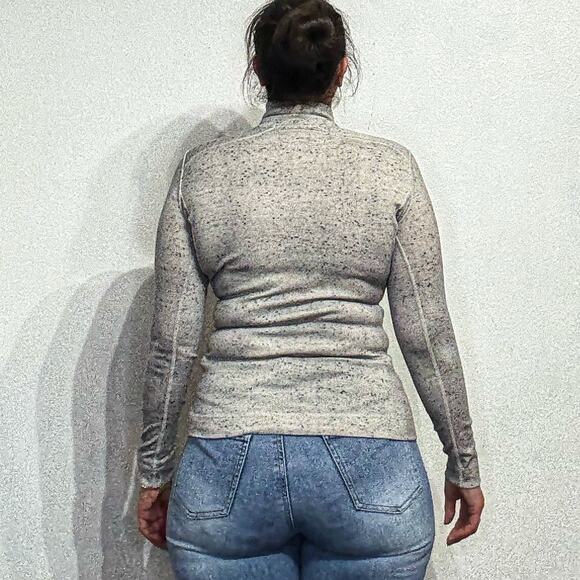 Smartwool Light Heather Gray All Season Base Layer 1/4 Zip Top Sz M - Picture 11 of 13